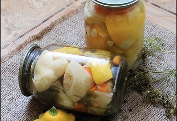 สควอชกับผักในขวด