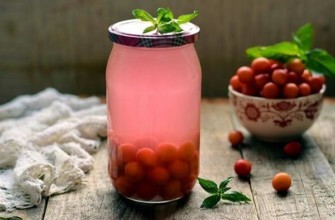 แยมเชอร์รี่พลัมในขวด