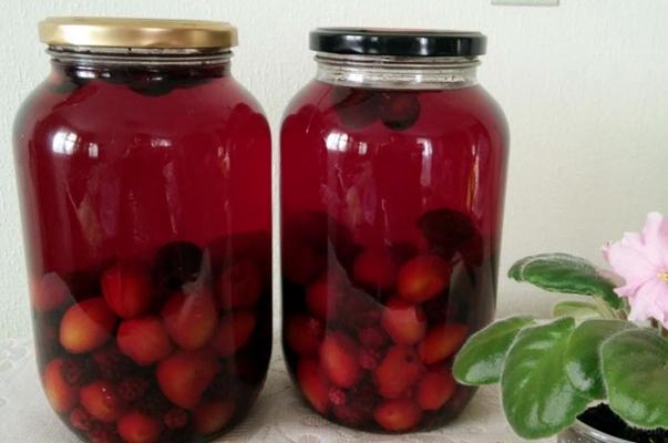 เชอร์รี่พลัมและพลัมคอมโพท