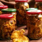 เห็ดแคนทาเรลดองกับมัสตาร์ด