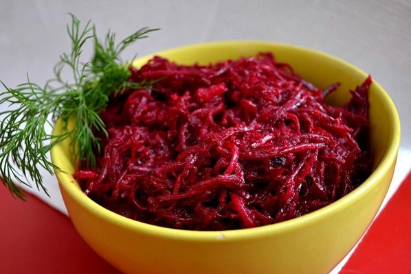 บีทรูทสไตล์เกาหลีในชาม