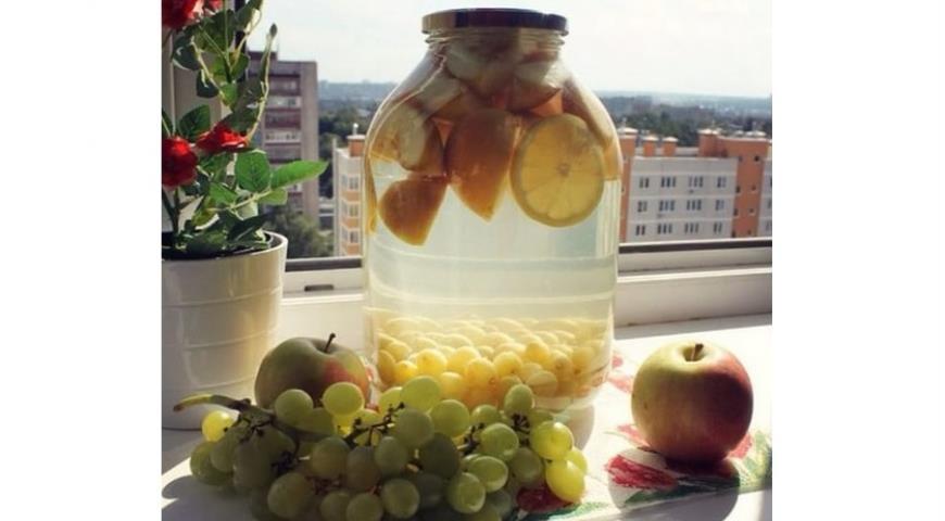 compote de raisin et de pomme