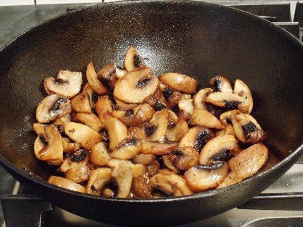 champignons frits