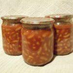 ถั่วในซอสมะเขือเทศ