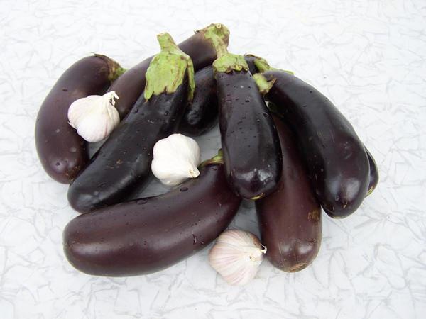 aubergine et ail