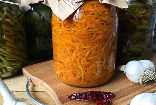 Carottes à la coréenne au piment fort