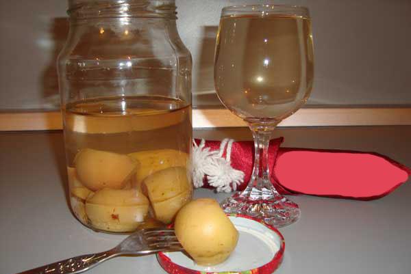 แยมลูกแพร์ในขวด