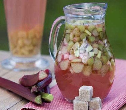 compote de rhubarbe