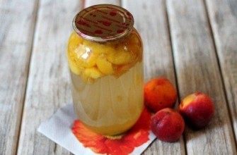 คอมโพทลูกพีชในขวด