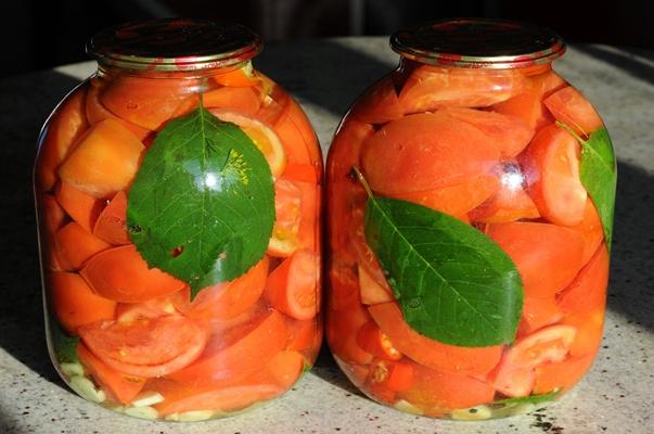 มะเขือเทศหั่นบางสำหรับฤดูหนาว