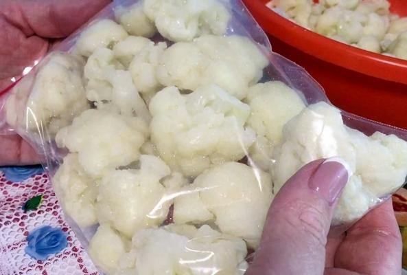 chou-fleur congelé en sac