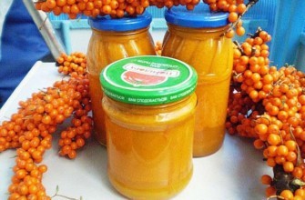 น้ำซีบัคธอร์นในขวดบนโต๊ะ