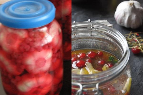 ตัวเลือกในการปรุงกระเทียมด้วยลูกเกดแดง