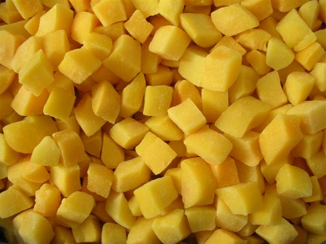 การแช่แข็งชิ้นแตงโม