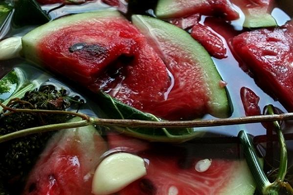 le processus de décapage des pastèques