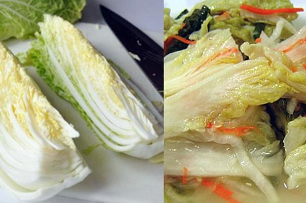 กระบวนการตัดกะหล่ำปลีจีน