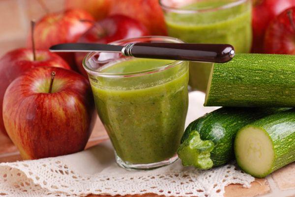 infusion de courgettes et de pommes