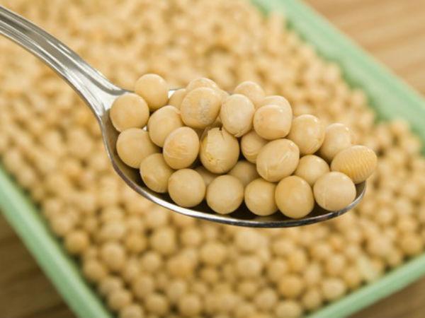 ถั่วเหลืองในช้อน