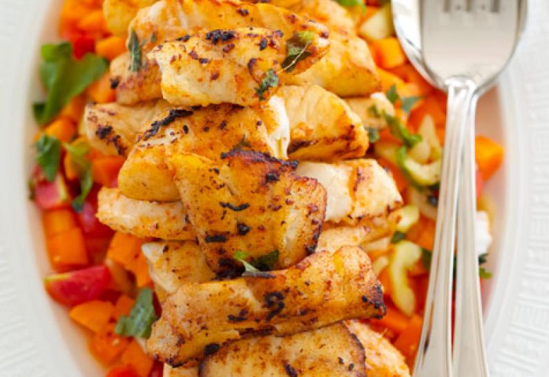 Poisson à la sauce au gingembre