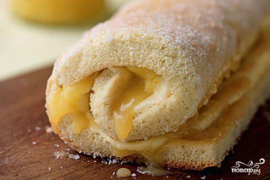 สปองจ์โรลกับคัสตาร์ด