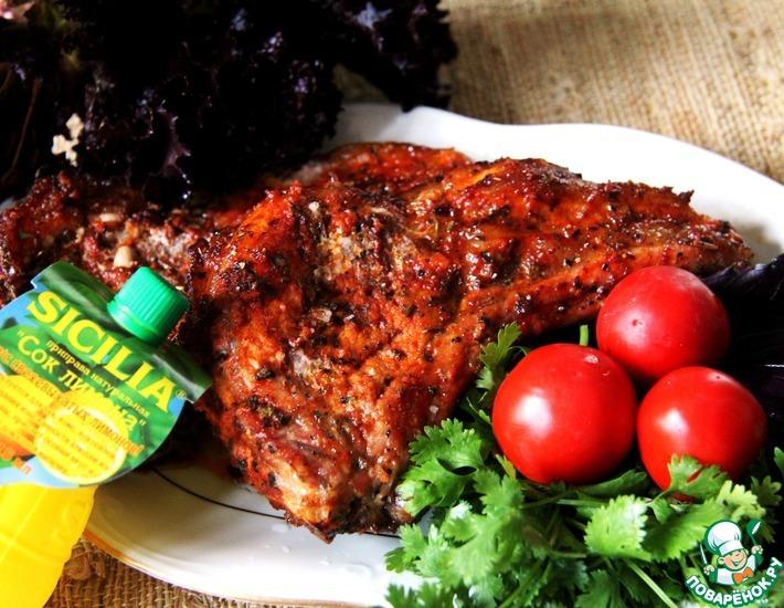 Côtelette de porc BBQ avec os