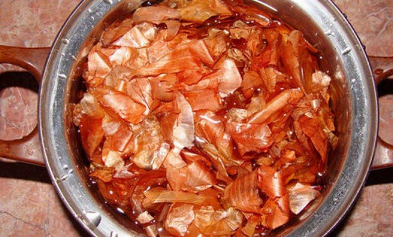 การแช่เปลือกหัวหอม