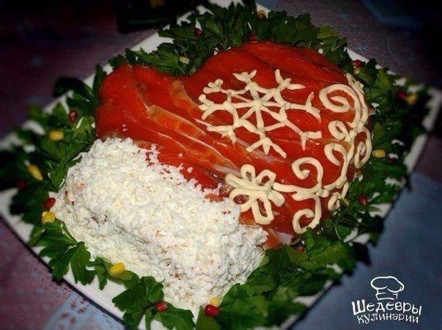 สูตรสลัดแสนอร่อยที่เรียกว่า "ถุงมือซานต้า"