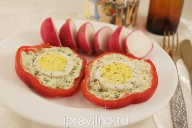 พริกยัดไส้ชีสและไข่