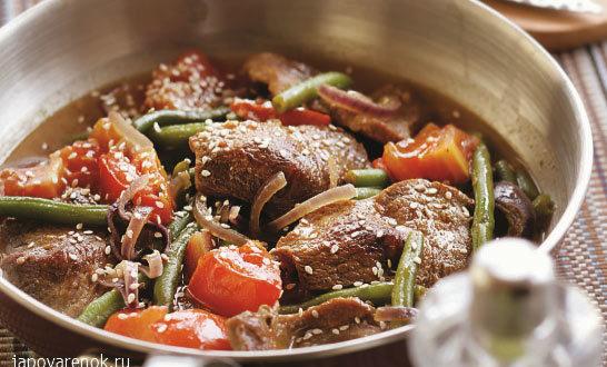 Bœuf à la sauce épicée