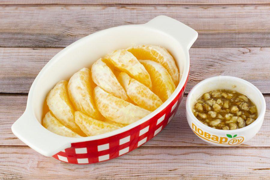 ส้มอบกับน้ำผึ้งและอบเชย