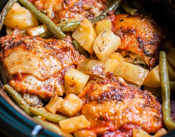 Poulet aux pommes de terre à la mijoteuse