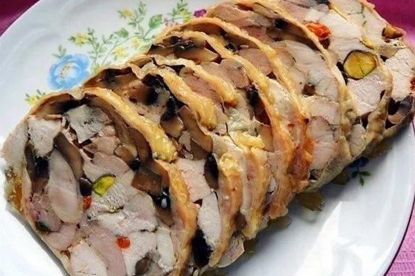Recette de rouleau de poulet festif