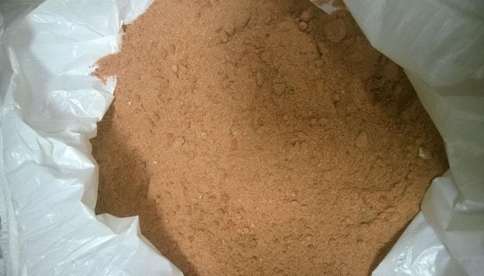 précipité comme engrais dans un sac