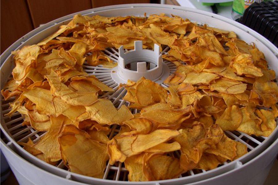 pommes en séchage électrique