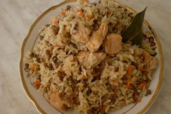 riz aux lentilles