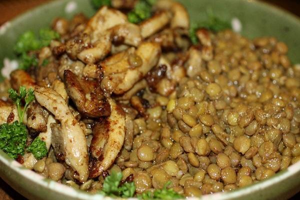 viande aux lentilles