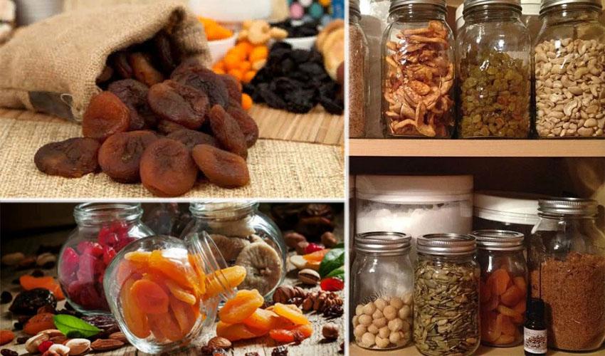 การเก็บรักษาผลไม้แห้ง