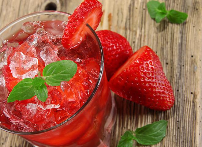 cocktails à la fraise