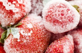 dâu tây sau khi đông lạnh