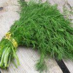 ผักใบเขียวจำนวนหนึ่ง