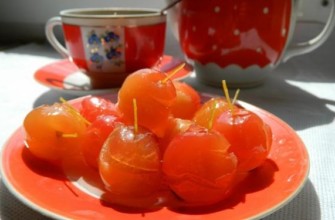 แยมแอปเปิ้ลพาราไดซ์ใสพร้อมก้าน