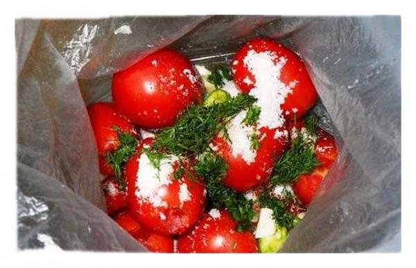 เราใส่เกลือไว้ในถุงประมาณ 30 นาที