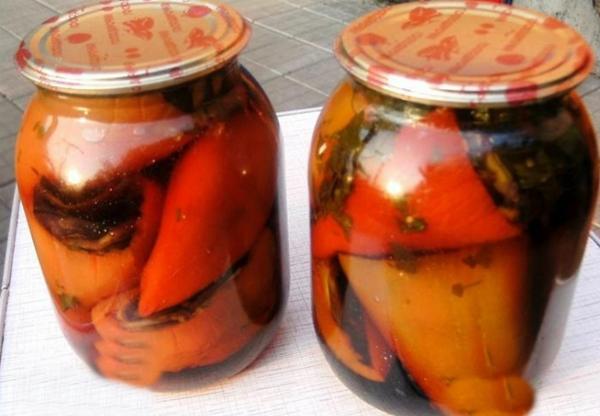 Poivrons farcis aux aubergines