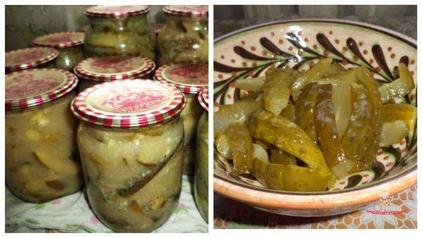 Concombres à la sauce à l'ail