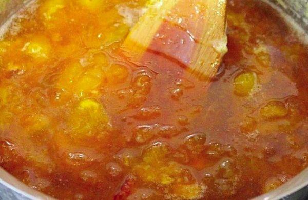 Confiture de courgettes et d'agrumes