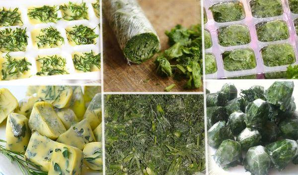 ผักใบเขียวแช่แข็ง