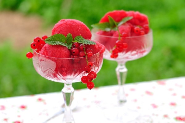 Sorbet aux fruits rouges