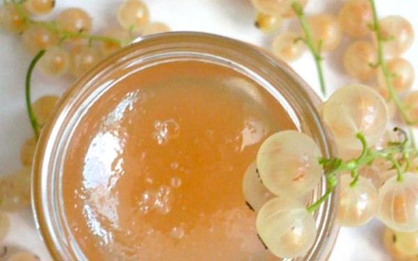 Confiture de gelée de groseilles blanches