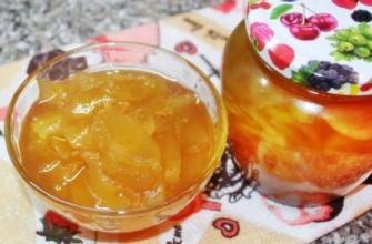 แยมอำพันทำจากลูกแพร์หั่นเป็นแผ่น