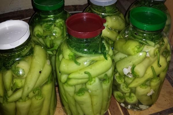 Piments forts légèrement salés